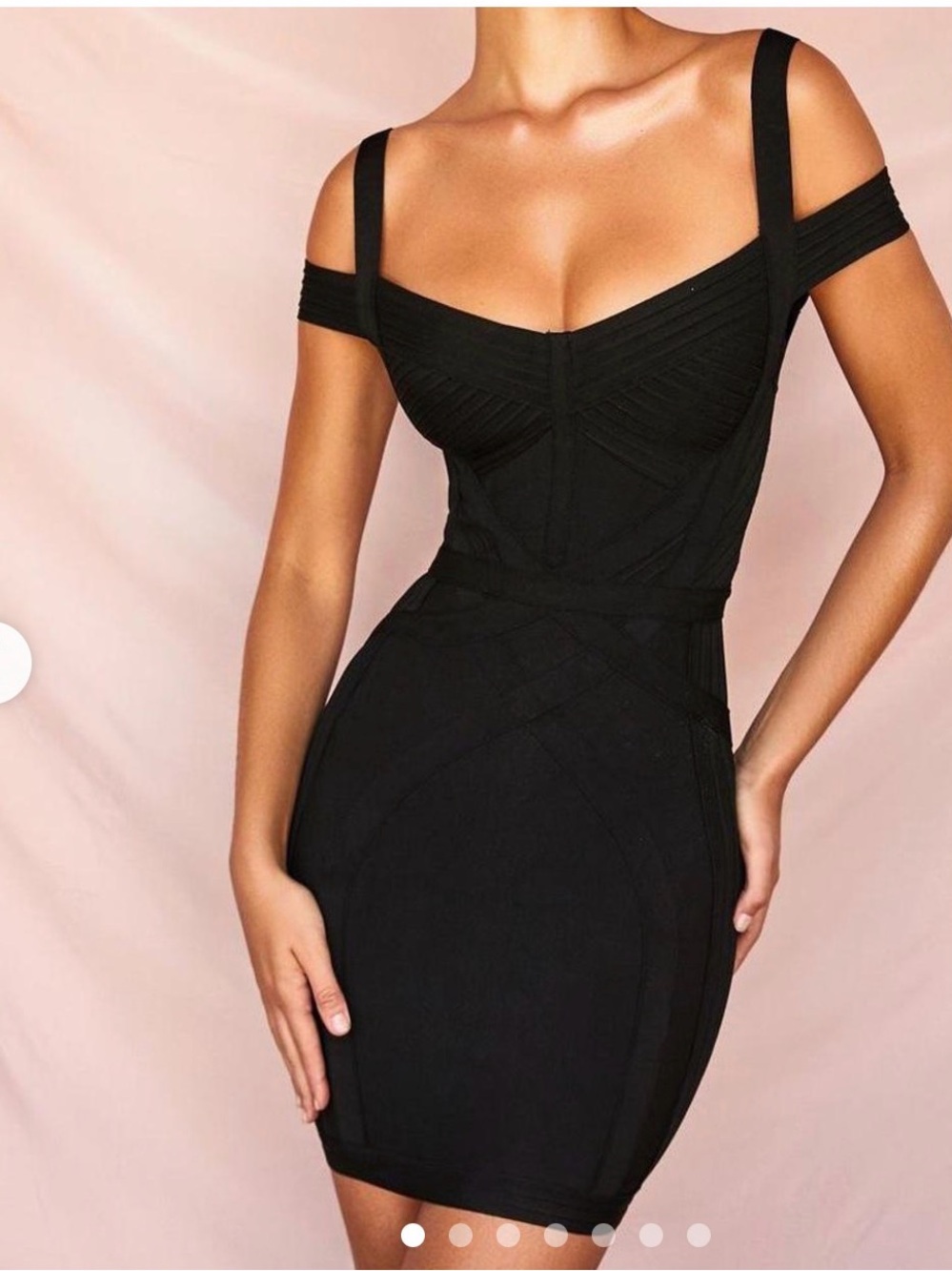 House of CB Black Bandage Bodycon Mini Dress
